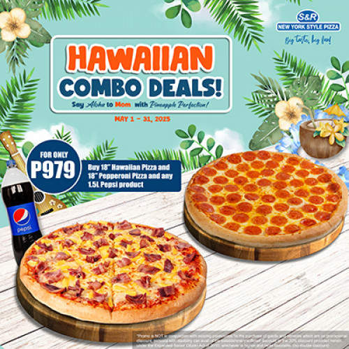 HAWAIIAN COMBO DEALS - Pepperoni Pizza w/ Pepsi
