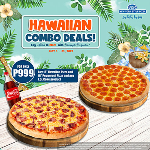 HAWAIIAN COMBO DEALS - Pepperoni Pizza w/ Coke