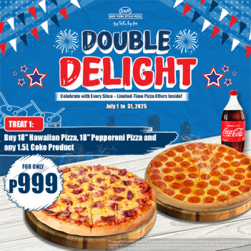 DOUBLE DELIGHT (HAWAIIAN & PEPPERONI) COKE