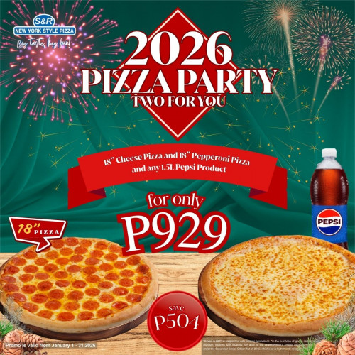 2026 Pizza Party - Pepperoni & Cheese w/ Pepsi