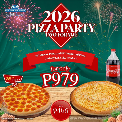 2026 Pizza Party - Pepperoni & Cheese w/ Coke