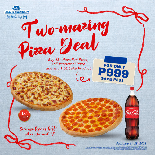 TWO-MAZING PIZZA DEAL (COKE)