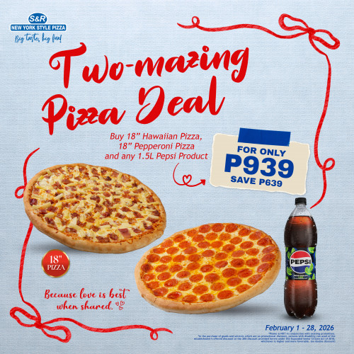 TWO-MAZING PIZZA DEAL (PEPSI)