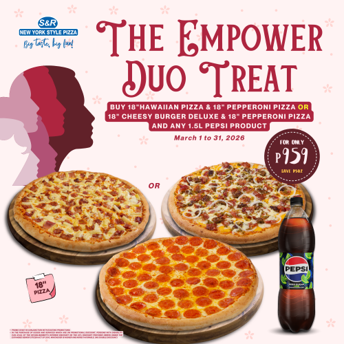 EMPOWER DUO TREAT - Cheesy Burger Deluxe and Pepperoni (Pepsi)