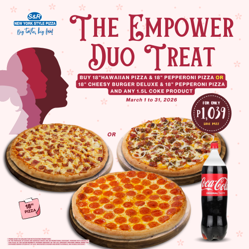 EMPOWER DUO TREAT - Cheesy Burger Deluxe and Pepperoni (Coke)