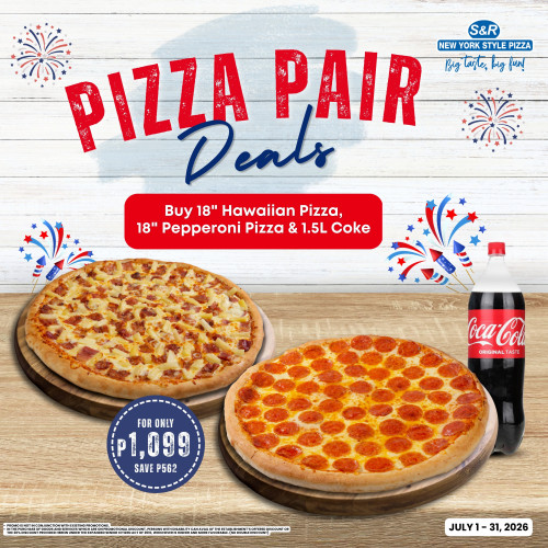 Pizza Pair Deals (Hawaiian + Pepperoni + 1.5L Coke)